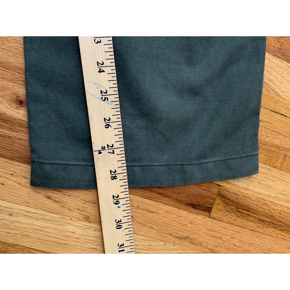 Gap Easy Twill Pant Dark Green High Rise Straight Leg Cotton Baggy Size M NEW - Picture 7 of 10